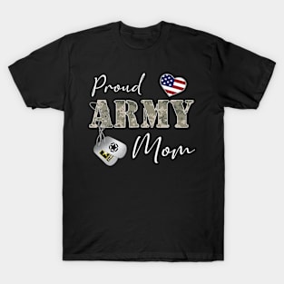 Proud American Army Mom Women T-Shirt